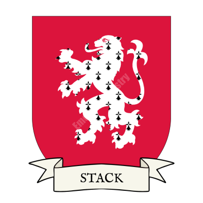 Stack Family Coat of Arms Shield