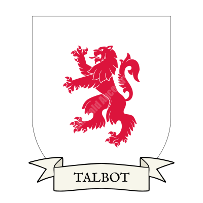 Talbot Family Coat of Arms Shield