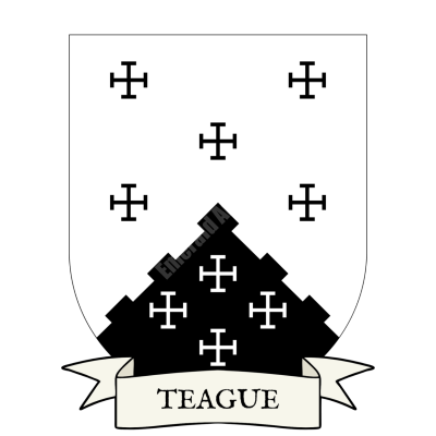 Teague Family Coat of Arms Shield