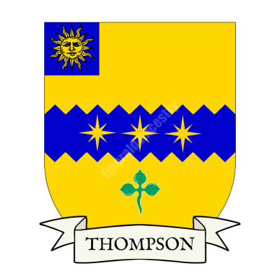 Thompson Family Coat of Arms Shield