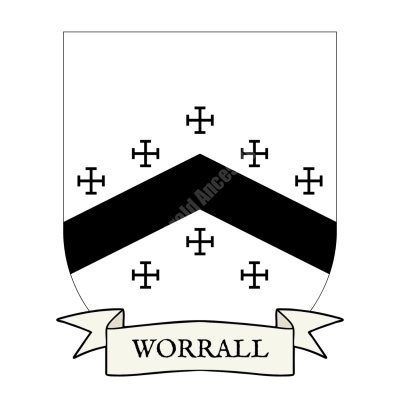 Worrall Family Coat of Arms Shield
